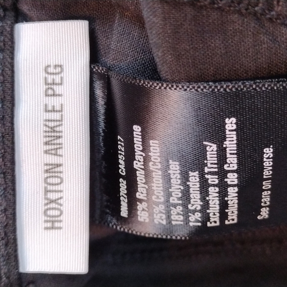 Paige Hoxton Ankle Peg Black Five Pocket High Rise Button Up Skinny Leg Jean - Picture 7 of 15